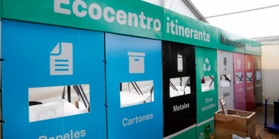 Ecocentro móvil para recepción de materiales reciclables