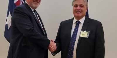 Bustillo se reuni� con el responsable del Gobierno australiano para el CPTPP, Viceministro de Comercio Tim Ayres