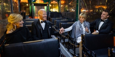 Biden recibe a Macron en la Casa Blanca en la primera cena de Estado de su mandato