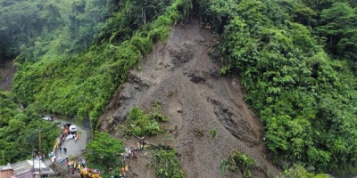 Al menos tres muertos y 20 desaparecidos en un deslizamiento de tierra en Colombia