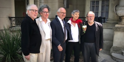 La bailarina Graciela Figueroa, el escritor Elbio Gandolfo y el actor y director de teatro Roberto Jones recibieron el premio Delmira Agustini