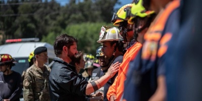 Boric, sobre el incendio en Vi�a del Mar: "De haber intencionalidad, vamos a mover cielo, mar y tierra"