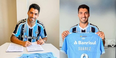 Luis Su�rez firm� con Gremio: "Preparado para este lindo desaf�o"