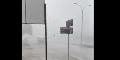 Fuerte lluvia con viento provoca destrozos