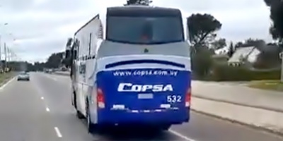 El MTOP aclar� que son viejas las im�genes virales de un �mnibus de COPSA compartidas en redes sociales