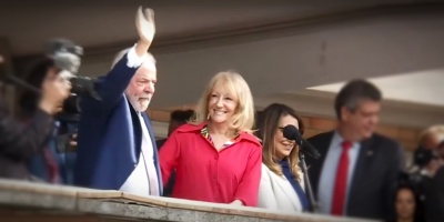 Una multitud salud� en la explanada municipal al presidente de Brasil, agasajado por el Gobierno de Montevideo