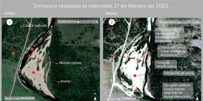 Orsi insiste en que se produjo �un impacto ambiental importante� en el r�o Santa Luc�a