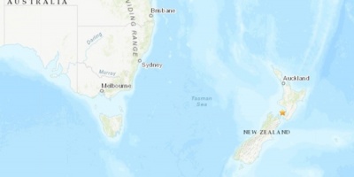 Registrado un terremoto de magnitud 6 entre las dos grandes islas de Nueva Zelanda
