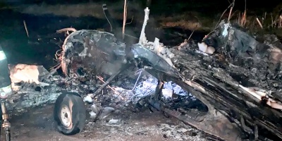 Tripulantes de un avi�n uruguayo lograr salvar sus vidas tras aparatoso accidente