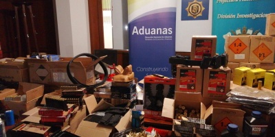 Incautan gran cantidad de municiones de alto calibre en contenedor en el Puerto de Montevideo