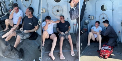 Pescadores artesanales hallaron a los dos tripulantes de la  embarcaci�n que hab�a desaparecido este lunes