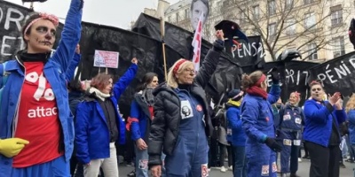 Al menos 76 detenidos en la manifestación contra la reforma de las pensiones en París