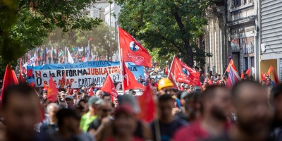 El vicepresidente del PIT-CNT,  Joselo L�pez, dijo que que la reforma previsional es antipopular y acus� al Gobierno de no querer dialogar