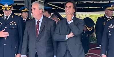 Lacalle Pou particip� de la ceremonia de egreso de 203 agentes de la Polic�a Nacional