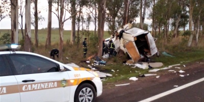 El grupo musical Konsagrados se accident� en ruta 5 y hay siete heridos