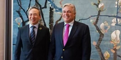 El canciller Francisco Bustillo arrib� a China.