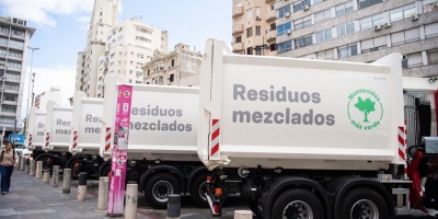 La intendencia de Montevideo incorpor� camiones con un nuevo sistema de recolecci�n de residuos.