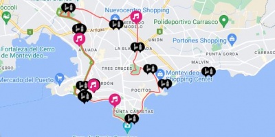 Cortes y desv�os en en tr�nsito por Marat�n de Montevideo