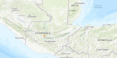 Registrado un terremoto de magnitud 5,6 en el centro de Guatemala