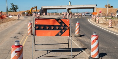 Reducci�n de calzada norte de Interbalenearia en Parque del Plata