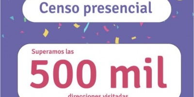 Se superaron ya las 500 mil direcciones censadas