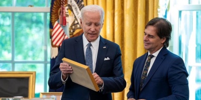 Las fotos del encuentro entre los presidentes Biden y Lacalle Pou, concretado en los �ltimos d�as