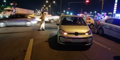 Funcionaria de Polic�a Caminera fue embestida por veh�culo