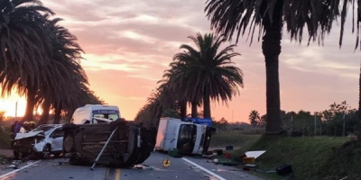 Dos fallecidos y seis lesionados tras accidente de tr�nsito 