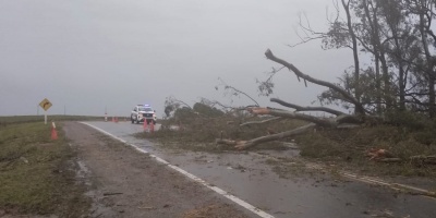 Temporal provoca grandes destrozos en Cerro Largo