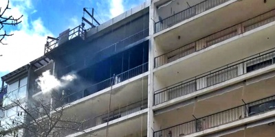 Bomberos sofoc� un incendio registrado en un apartamento en Pocitos; no hubo que lamentar lesionados