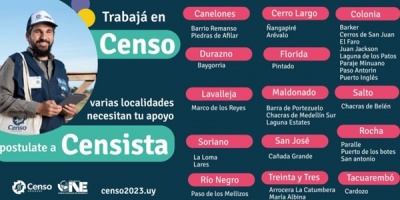 Extienden el llamado a censistas para algunas localidades del pa�s