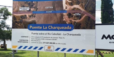 Este lunes se  inaugura el puente sobre r�o Cebollat�