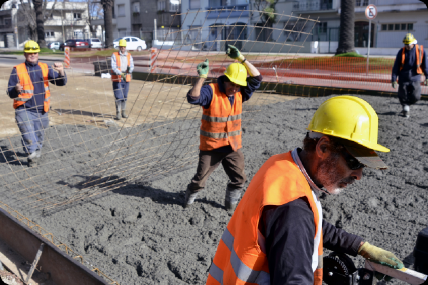 Gente en obra