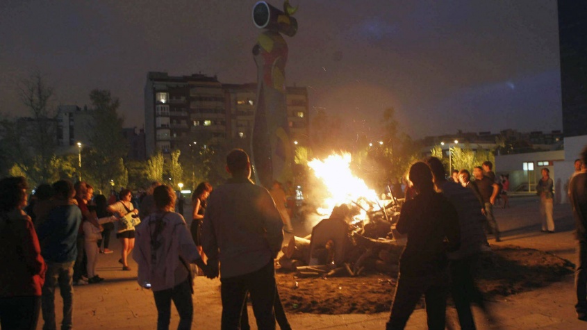 Chocolate caliente y fuego