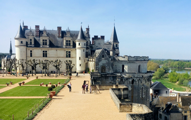 Vista del Castillo de Amboise (Francia)
