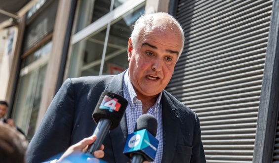 "No tengo miedo a nada", dijo Gustavo Penades al arribar al juzgado para la audiencia de formalizaci�n