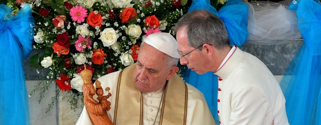 El papa Francisco visit� de improviso un templo budista en Sri Lanka