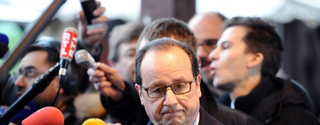 Hollande prometi� defender la libertad de expresi�n en el mundo