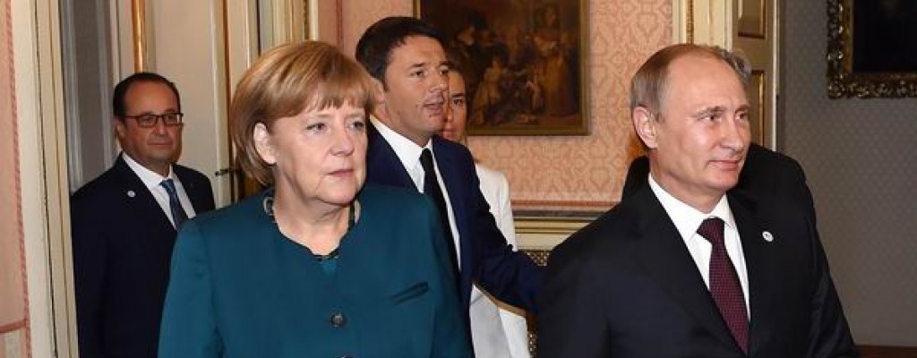 Putin, Poroshenko, Hollande y Merkel en conferencia telefnica