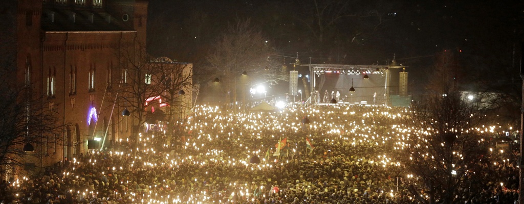 30.000 personas rindieron homenaje a las vctimas en Copenhague