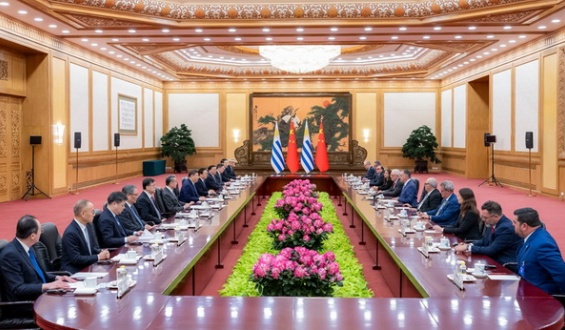 Uruguay contin�a firmando acuerdos con China en el marco de la visita oficial