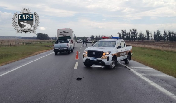 Un peat�n falleci� tras ser embestido por un cami�n en Rocha