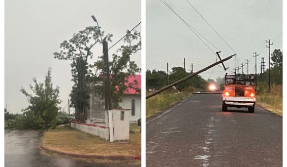 Vientos superiores a 100 km/h causan destrozos en Paysand�