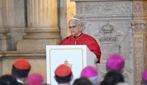 El papa Le�n XIV da su primer discurso en Espa�a y llama a la reconciliaci�n.