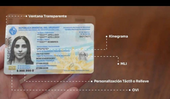 Identificaci�n Civil present� el nuevo dise�o de la c�dula de identidad