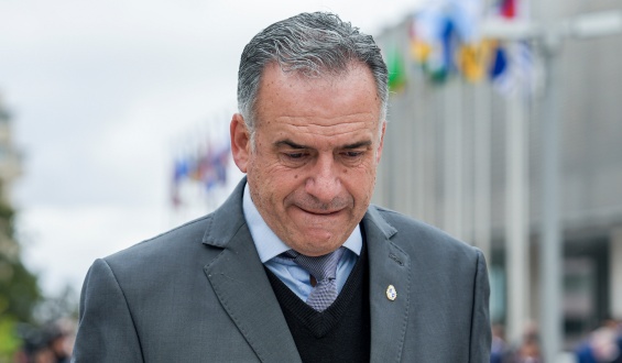 Orsi recibe en Torre Ejecutiva al vicepresidente del Gobierno que encabeza Bukele