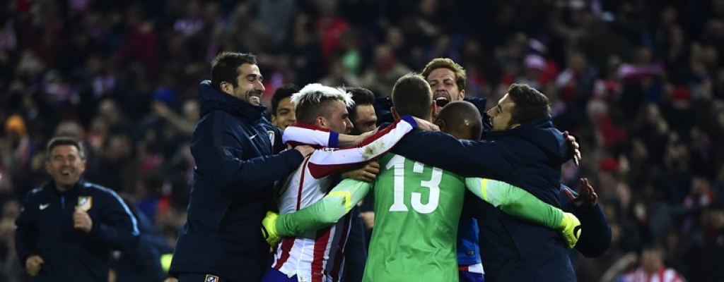 Atl�tico de Madrid en penales y M�naco sufriendo pasan a Cuartos