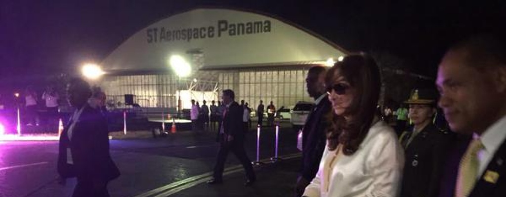 Cristina Fern�ndez lleg� con retraso a Cumbre en Panam�