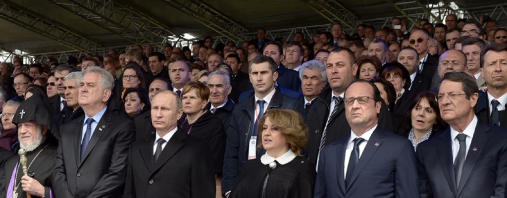 Lideres mundial en acto en Armenio por centenario del genocidio