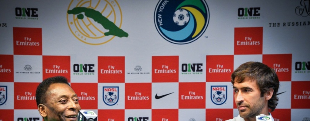 Pel� y Ra�l jugar�n en Cuba con el Cosmos ante la selecci�n local